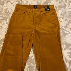 NWT JCrew 9” high rise skinny cords w29